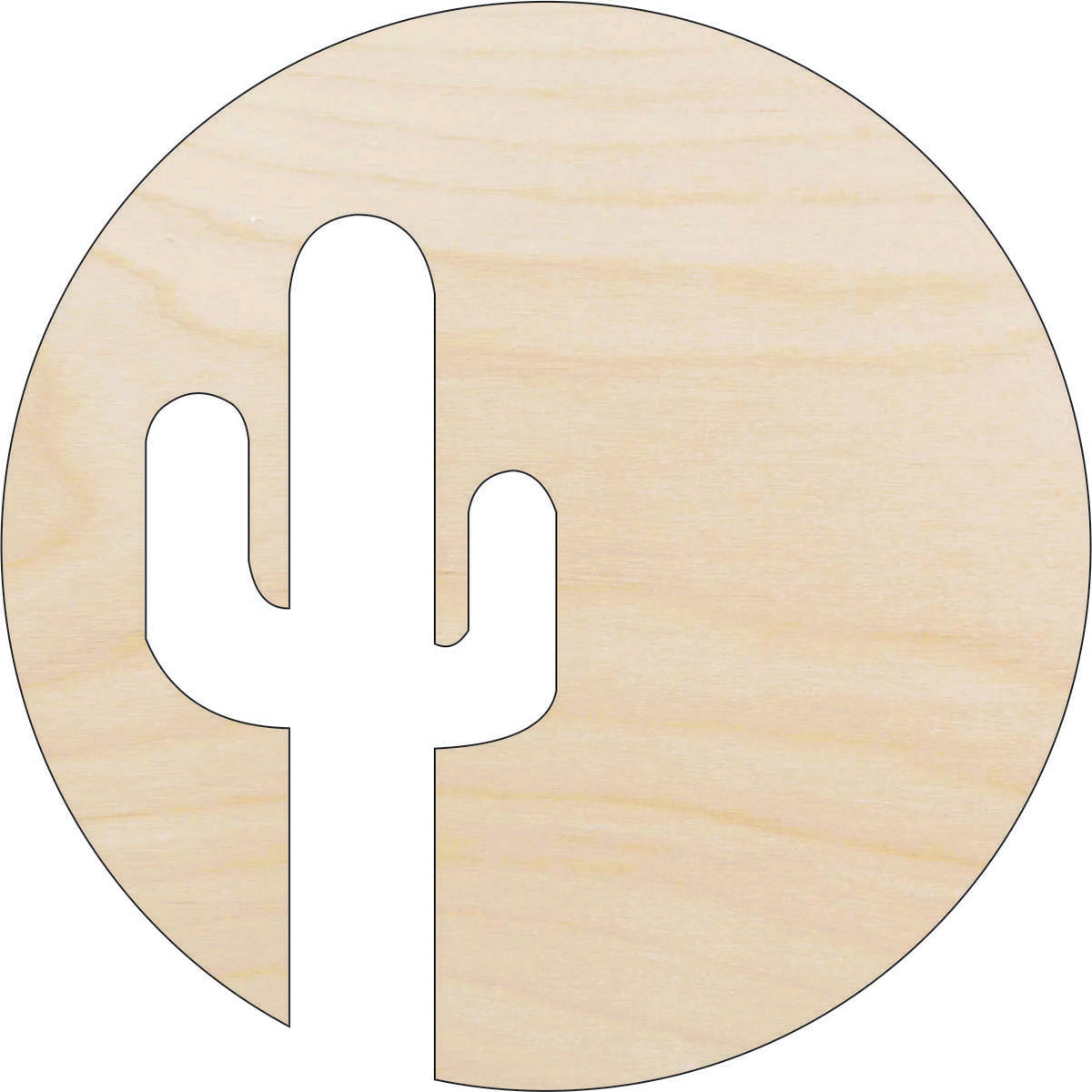Tree Cactus - Laser Cut Out Unfinished Wood Craft Shape TRE88 Tree Cactus - Laser Cut Out Unfinished Wood Craft Shape TRE88
