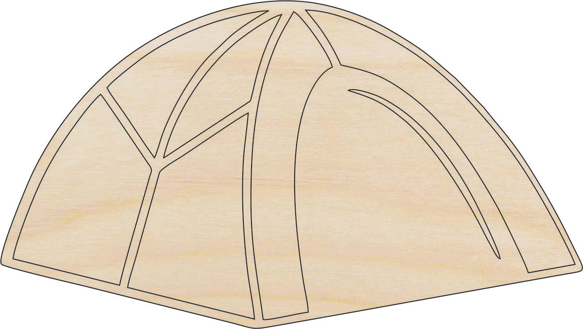 Tent - Laser Cut Out Unfinished Wood Craft Shape TRP39 Tent - Laser Cut Out Unfinished Wood Craft Shape TRP39