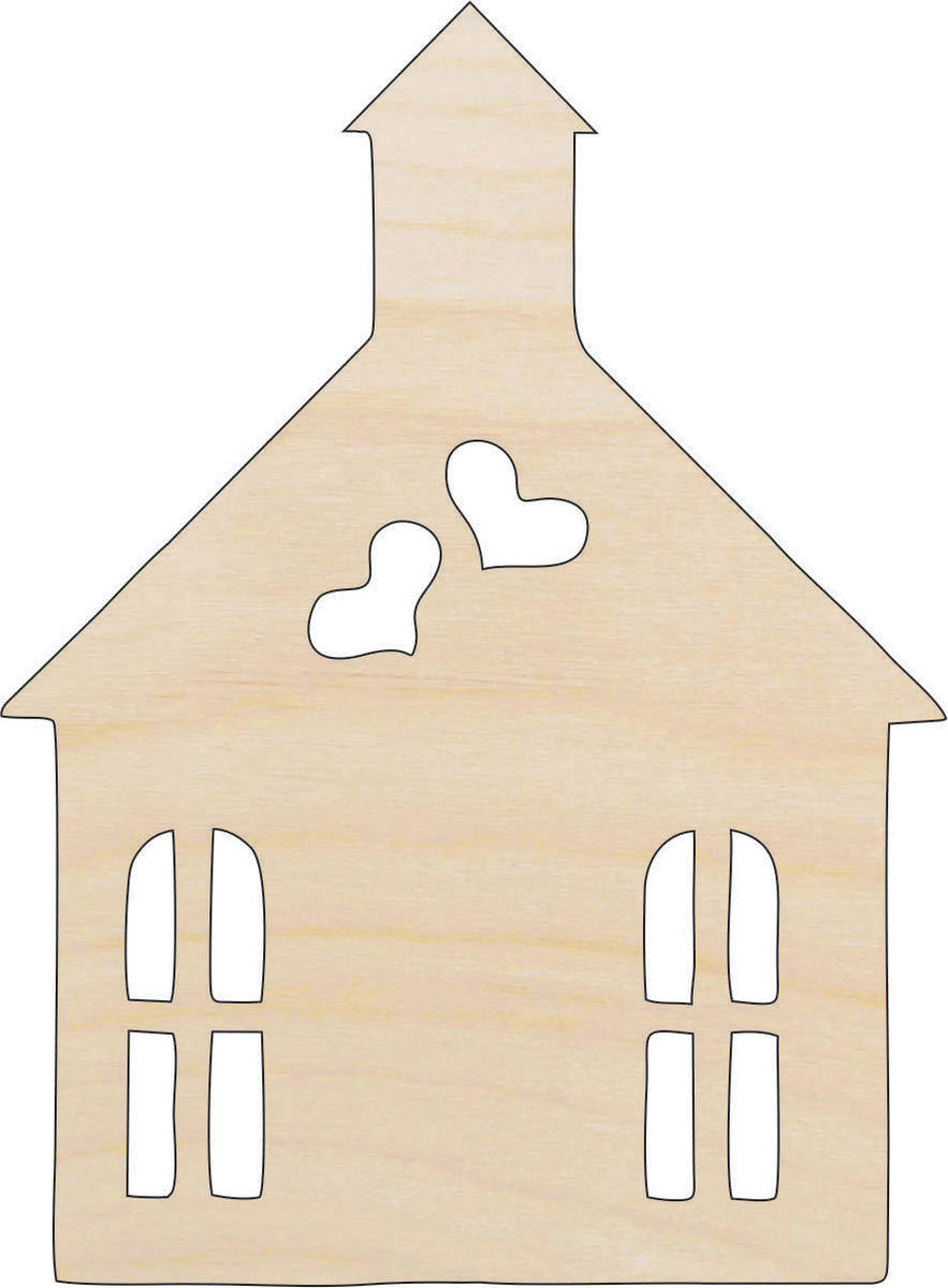Building Church - Laser Cut Out Unfinished Wood Craft Shape WDG16 Building Church - Laser Cut Out Unfinished Wood Craft Shape WDG16