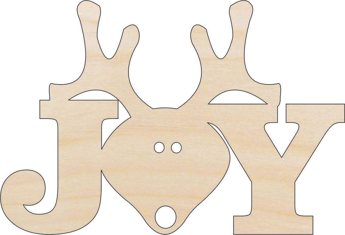 Word Joy - Laser Cut Out Unfinished Wood Craft Shape XMS46 Word Joy - Laser Cut Out Unfinished Wood Craft Shape XMS46