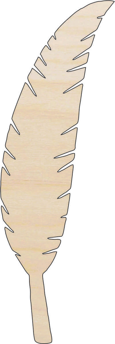 Bird Feather - Laser Cut Out Unfinished Wood Craft Shape XTR62 Bird Feather - Laser Cut Out Unfinished Wood Craft Shape XTR62