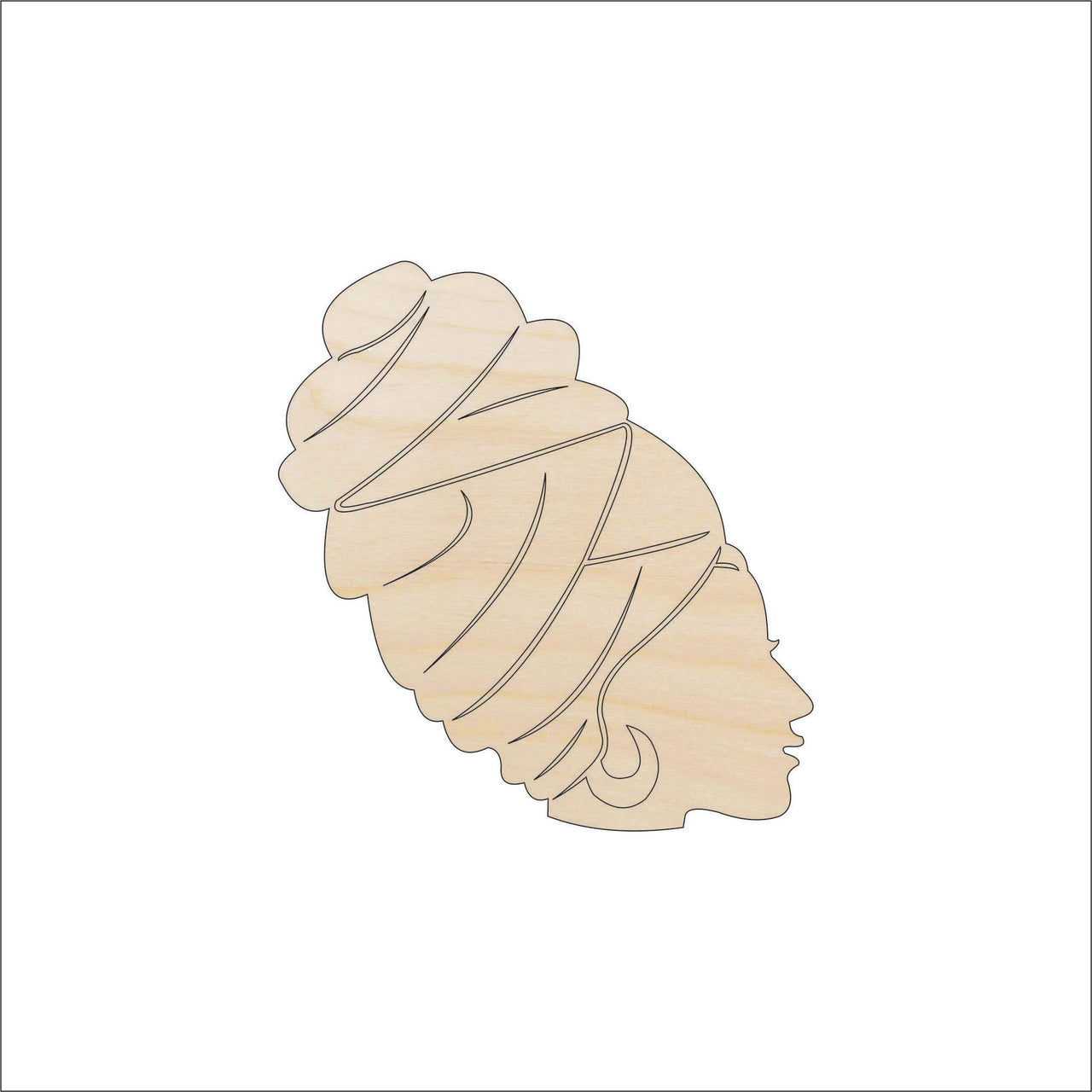 Woman Wood Craft Shape - Laser Cut Baltic Birch Unfinished DIY Wood Art Supplies PPL88 - The Wood Shape Store