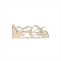 Deer Wood Craft Shape - Laser Cut Baltic Birch Unfinished DIY Wood Art Supplies DER63 - The Wood Shape Store