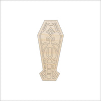 Coffin - Laser Cut Out Unfinished Wood Craft Shape FAL53 - The Wood Shape Store