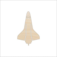 Spaceship Wood Craft Shape - Laser Cut Baltic Birch Unfinished DIY Wood Art Supplies SPC60 - The Wood Shape Store