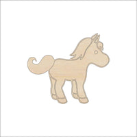 Horse Wood Craft Shape - Laser Cut Baltic Birch Unfinished DIY Wood Art Supplies HRS62 - The Wood Shape Store