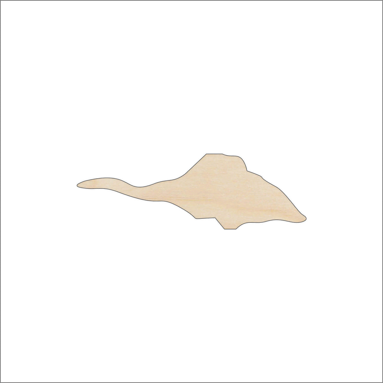 Shell Wood Craft Shape - Laser Cut Baltic Birch Unfinished DIY Wood Art Supplies SEA139 - The Wood Shape Store