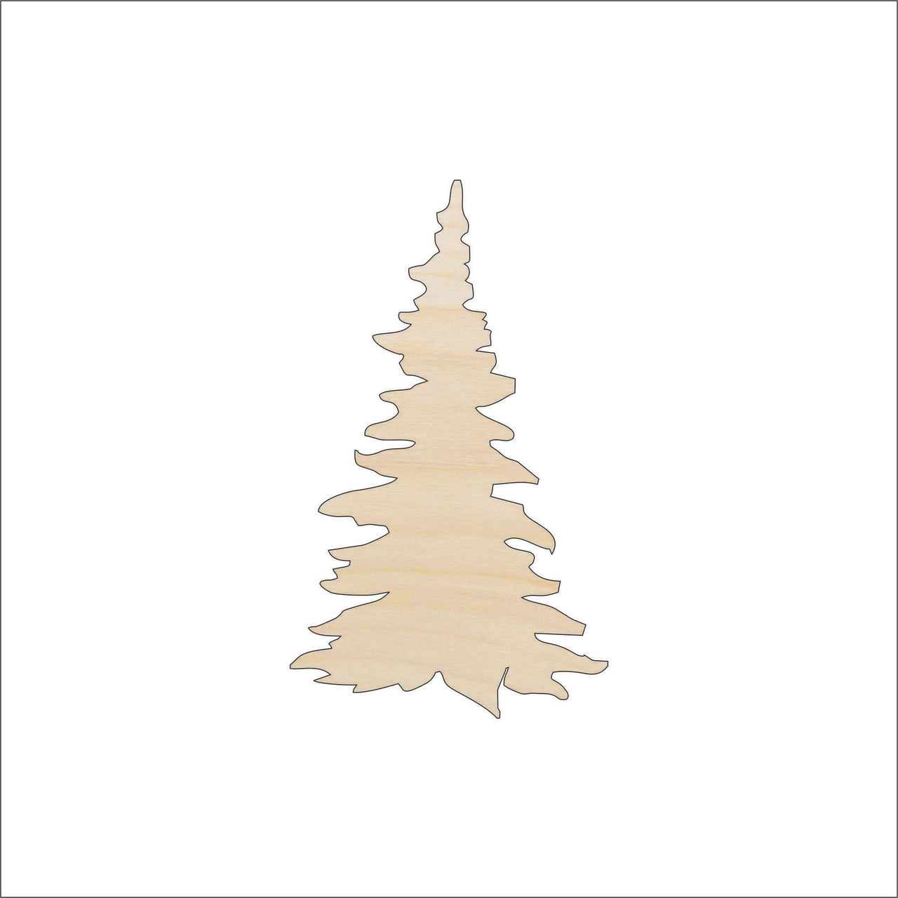 Tree Wood Craft Shape - Laser Cut Baltic Birch Unfinished DIY Wood Art Supplies TRE32 - The Wood Shape Store