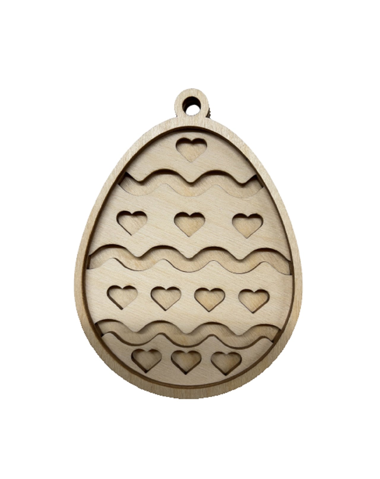 Easter 3D Laser Cut Ornament – Baltic Birch Wood Craft Supplies | DIY Wood Ornament Kit ES56 - The Wood Shape Store