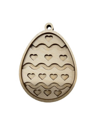 Easter 3D Laser Cut Ornament – Baltic Birch Wood Craft Supplies | DIY Wood Ornament Kit ES56 - The Wood Shape Store