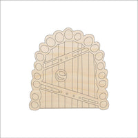 Fairy Door Wood Craft Shape - Laser Cut Baltic Birch Unfinished DIY Wood Art Supplies BLD77 - The Wood Shape Store