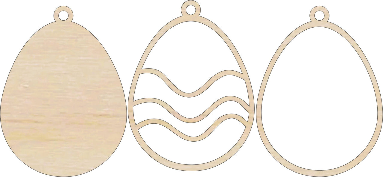 Easter 3D Laser Cut Ornament – Baltic Birch Wood Craft Supplies | DIY Wood Ornament Kit ES17 - The Wood Shape Store