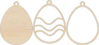 Easter 3D Laser Cut Ornament – Baltic Birch Wood Craft Supplies | DIY Wood Ornament Kit ES17 - The Wood Shape Store