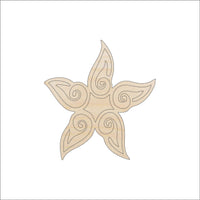 Star Wood Craft Shape - Laser Cut Baltic Birch Unfinished DIY Wood Art Supplies SKY13 - The Wood Shape Store