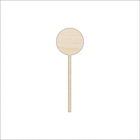 Lollipop Wood Craft Shape - Laser Cut Baltic Birch Unfinished DIY Wood Art Supplies FOD138 - The Wood Shape Store