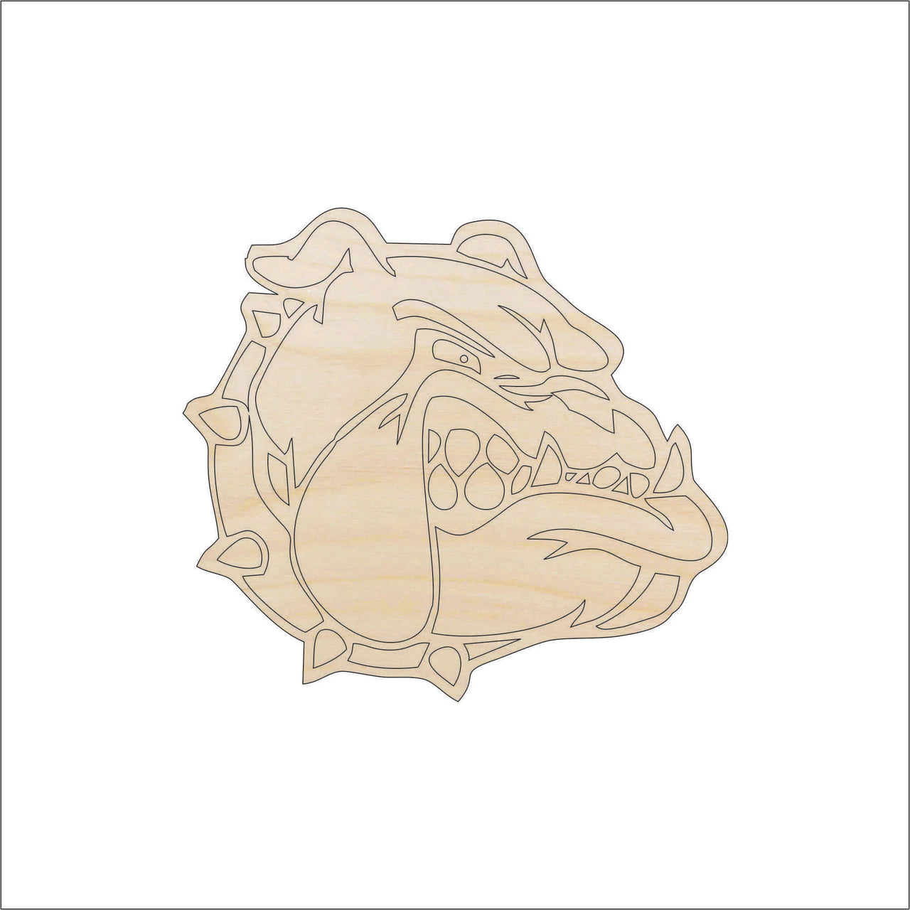 Dog Wood Craft Shape - Laser Cut Baltic Birch Unfinished DIY Wood Art Supplies DOG146 - The Wood Shape Store