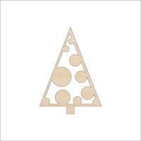 Christmas Tree Wood Craft Shape Laser Cut Out and Unfinished DIY Craft Supply TRE139 - The Wood Shape Store