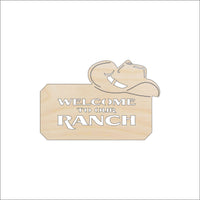 Ranch Wood Craft Shape - Laser Cut Baltic Birch Unfinished DIY Wood Art Supplies SGN49 - The Wood Shape Store