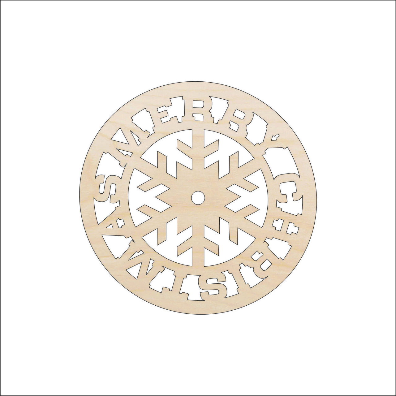 Christmas Sign Wood Craft Shape – Laser Cut Baltic Birch Unfinished DIY Wood Art Supplies XMS89 - The Wood Shape Store