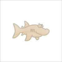 Shark Wood Craft Shape - Laser Cut Baltic Birch Unfinished DIY Wood Art Supplies SEA82 - The Wood Shape Store