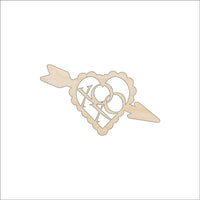 XOXO Phrase Wood Craft Shape - Laser Cut Baltic Birch Unfinished DIY Wood Art Supplies VAL6 - The Wood Shape Store