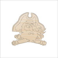 Pirate Wood Craft Shape - Laser Cut Baltic Birch Unfinished DIY Wood Art Supplies PPL90 - The Wood Shape Store