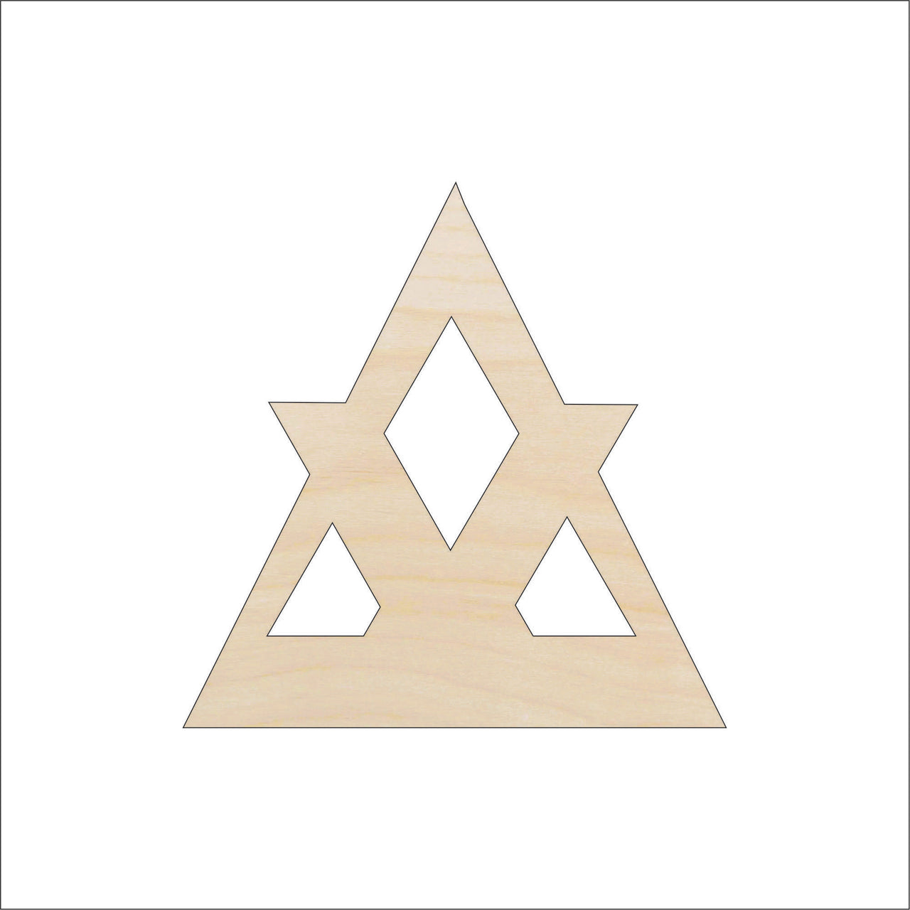 Design Wood Craft Shape - Laser Cut Baltic Birch Unfinished DIY Wood Art Supplies DSN41 - The Wood Shape Store