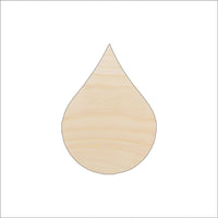 Raindrop Wood Craft Shape - Laser Cut Baltic Birch Unfinished DIY Wood Art Supplies SKY2 - The Wood Shape Store