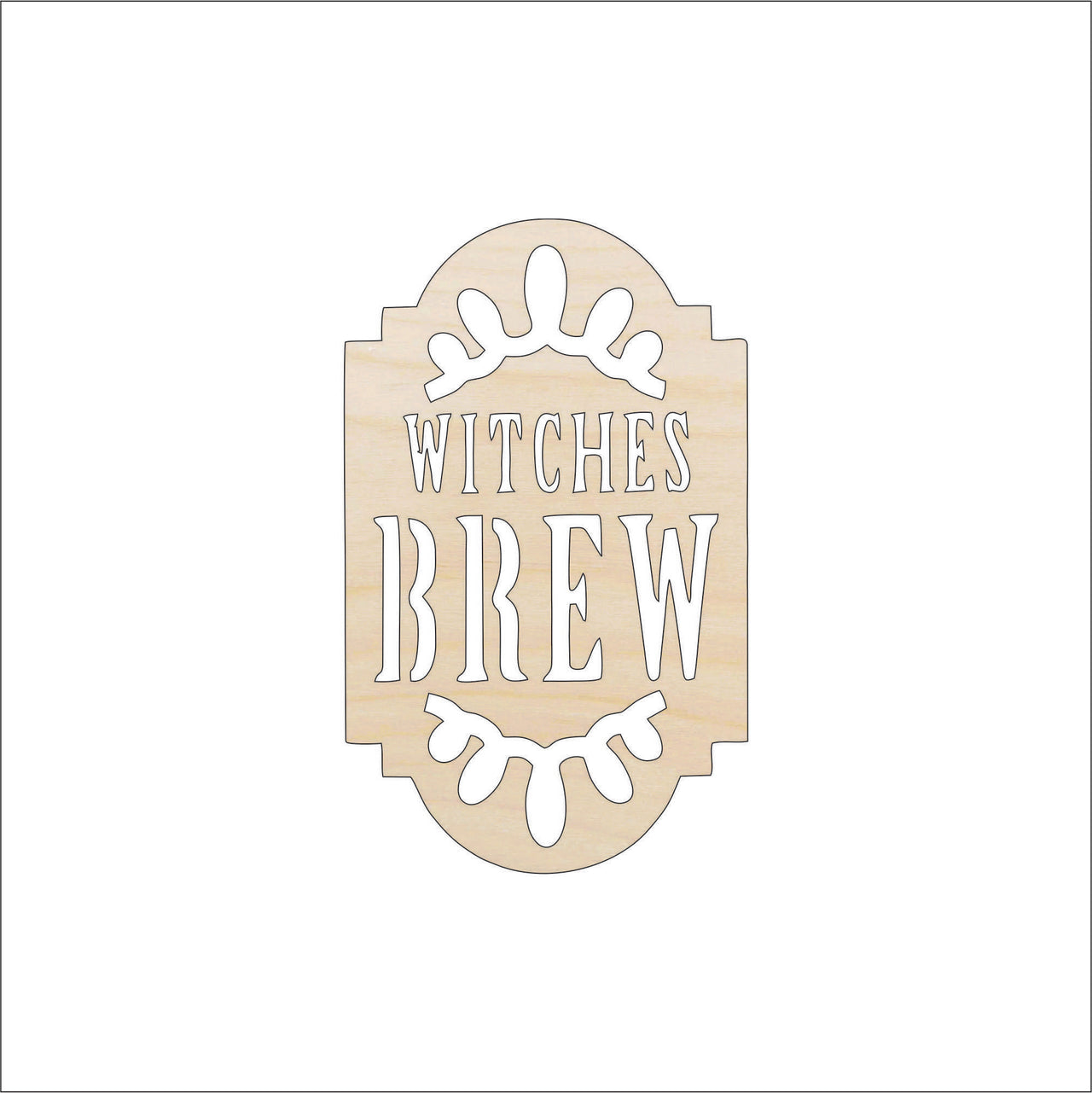 Witches Brew Wood Craft Shape - Laser Cut Baltic Birch Unfinished DIY Wood Art Supplies FAL10 - The Wood Shape Store