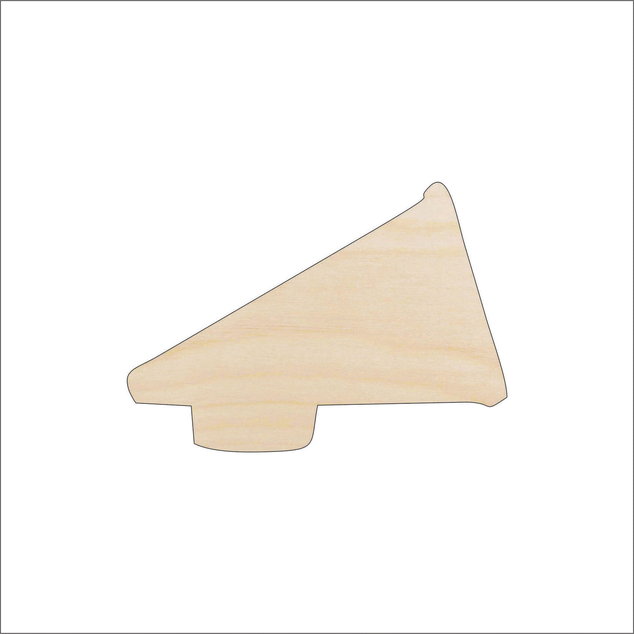 Megaphone Wood Craft Shape - Laser Cut Baltic Birch Unfinished DIY Wood Art Supplies SPT122 - The Wood Shape Store