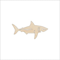 Shark Wood Craft Shape - Laser Cut Baltic Birch Unfinished DIY Wood Art Supplies SEA164 - The Wood Shape Store