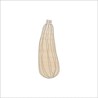 Zucchini Wood Craft Shape - Laser Cut Baltic Birch Unfinished DIY Wood Art Supplies FOD148 - The Wood Shape Store