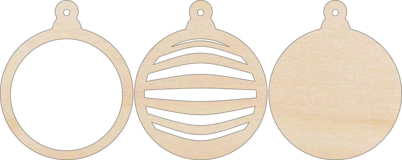 3D Laser Cut Ornament – Baltic Birch Wood Craft Supplies | DIY Wood Ornament Kit DS2 - The Wood Shape Store