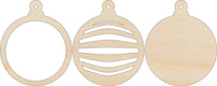 3D Laser Cut Ornament – Baltic Birch Wood Craft Supplies | DIY Wood Ornament Kit DS2 - The Wood Shape Store