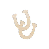 Horseshoe Wood Craft Shape - Laser Cut Baltic Birch Unfinished DIY Wood Art Supplies HRS20 - The Wood Shape Store