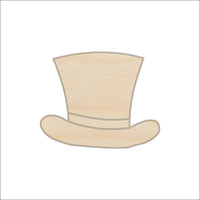Top Hat Wood Craft Shape Laser Cut Out & Unfinished DIY Craft Supply CLT129 - The Wood Shape Store