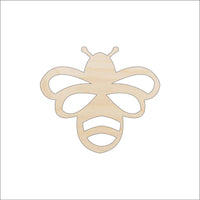 Bumblebee Wood Craft Shape - Laser Cut Baltic Birch Unfinished DIY Wood Art Supplies BUG85 - The Wood Shape Store