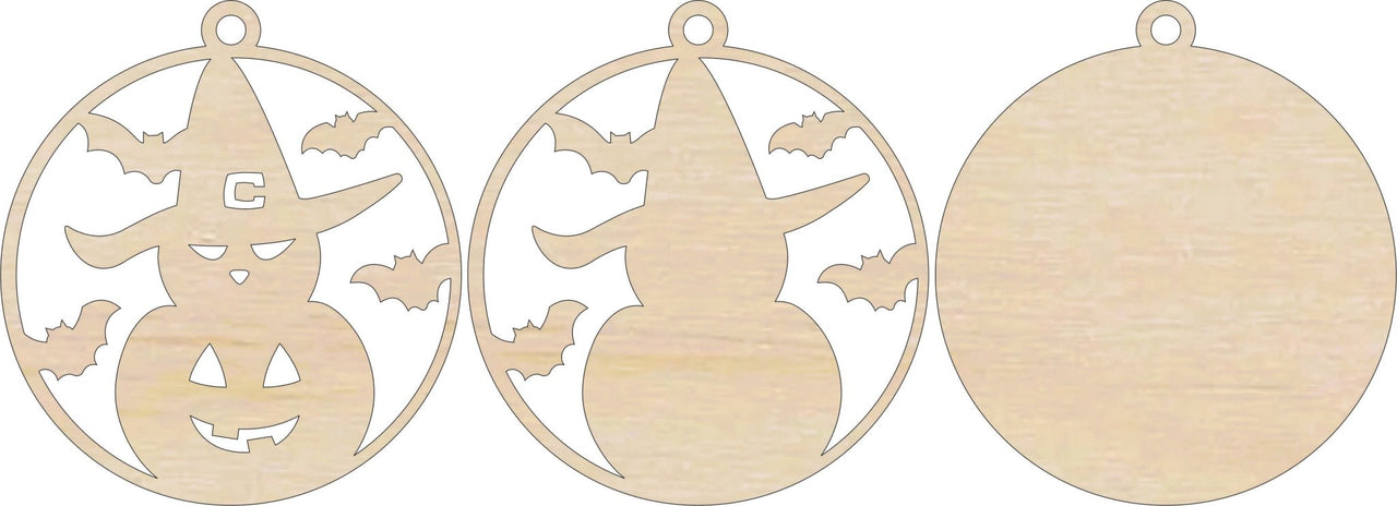 Pumpkin 3D Laser Cut Ornament – Baltic Birch Wood Craft Supplies | DIY Wood Ornament Kit HA28 - The Wood Shape Store