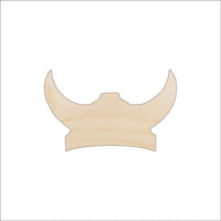 Helmet Wood Craft Shape - Laser Cut Baltic Birch Unfinished DIY Wood Art Supplies CLT117 - The Wood Shape Store