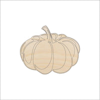 Pumpkin Wood Craft Shape - Laser Cut Baltic Birch Unfinished DIY Wood Art Supplies FAL259 - The Wood Shape Store