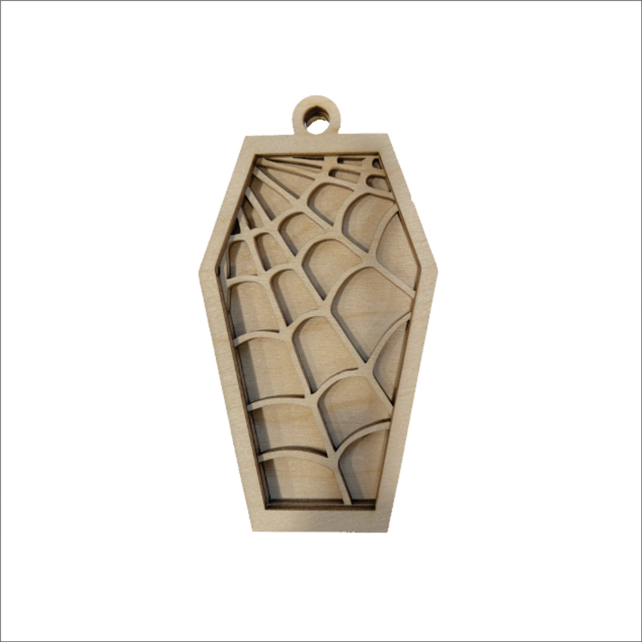 Halloween 3D Laser Cut Ornament – Baltic Birch Wood Craft Supplies | DIY Wood Ornament Kit HA10 - The Wood Shape Store