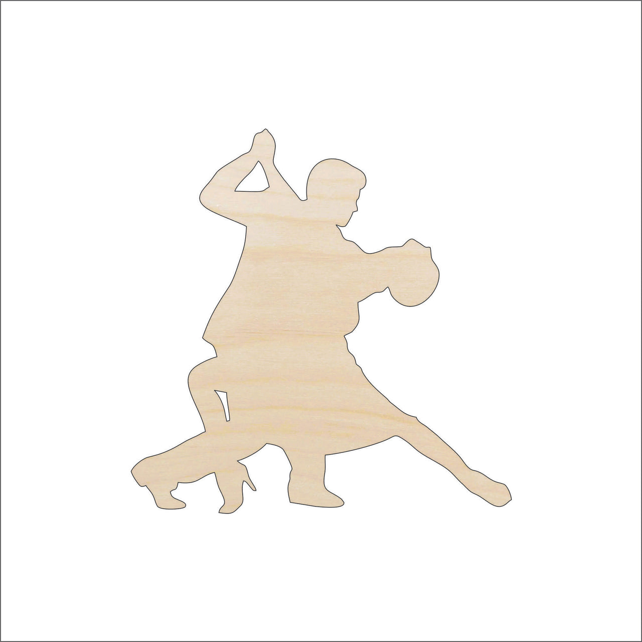 Couple Wood Craft Shape - Laser Cut Baltic Birch Unfinished DIY Wood Art Supplies PPL137 - The Wood Shape Store