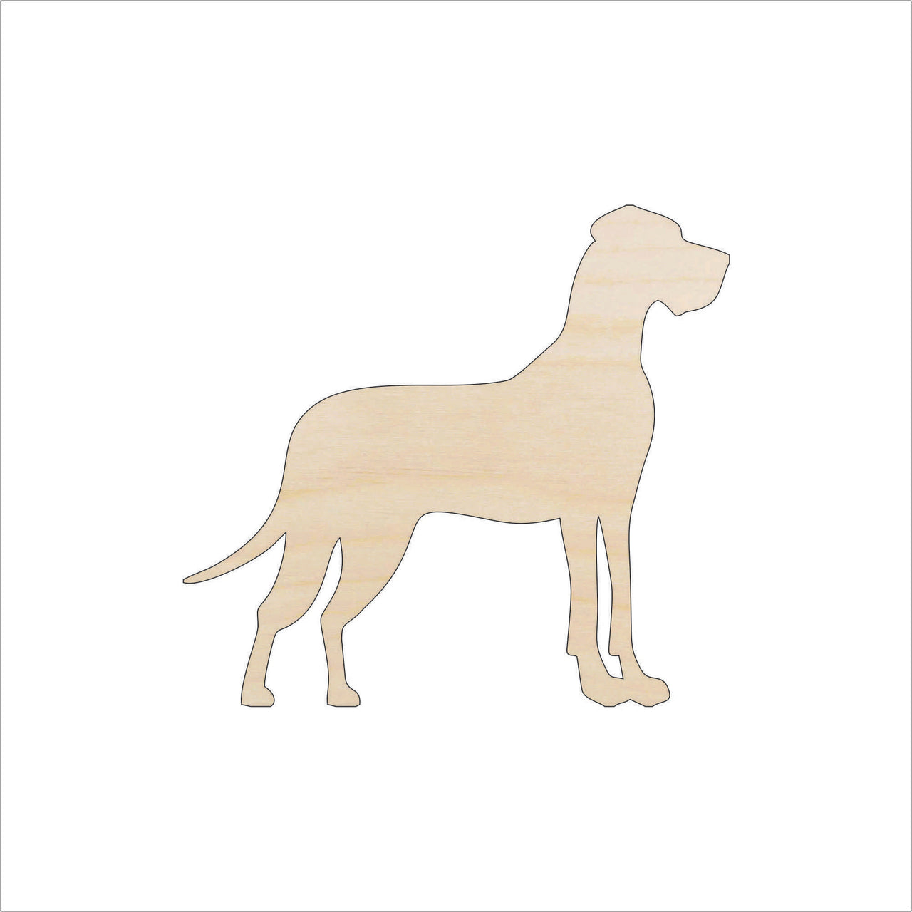 Dog Wood Craft Shape - Laser Cut Baltic Birch Unfinished DIY Wood Art Supplies DOG119 - The Wood Shape Store