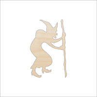 Witch Wood Craft Shape - Laser Cut Baltic Birch Unfinished DIY Wood Art Supplies FAL149 - The Wood Shape Store