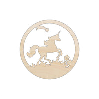 Unicorn Wood Craft Shape - Laser Cut Baltic Birch Unfinished DIY Wood Art Supplies MYTH103 - The Wood Shape Store
