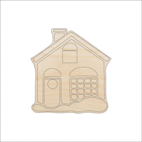 House Wood Craft Shape - Laser Cut Baltic Birch Unfinished DIY Wood Art Supplies BLD5 - The Wood Shape Store