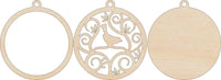 Bird 3D Laser Cut Ornament – Baltic Birch Wood Craft Supplies | DIY Wood Ornament Kit BR5 - The Wood Shape Store