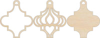 3D Laser Cut Ornament – Baltic Birch Wood Craft Supplies | DIY Wood Ornament Kit DS8 - The Wood Shape Store