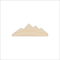 Mountains Wood Craft Shape - Laser Cut Baltic Birch Unfinished DIY Wood Art Supplies XTR61 - The Wood Shape Store