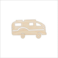 Camper Wood Craft Shape - Laser Cut Baltic Birch Unfinished DIY Wood Art Supplies CAR86 - The Wood Shape Store